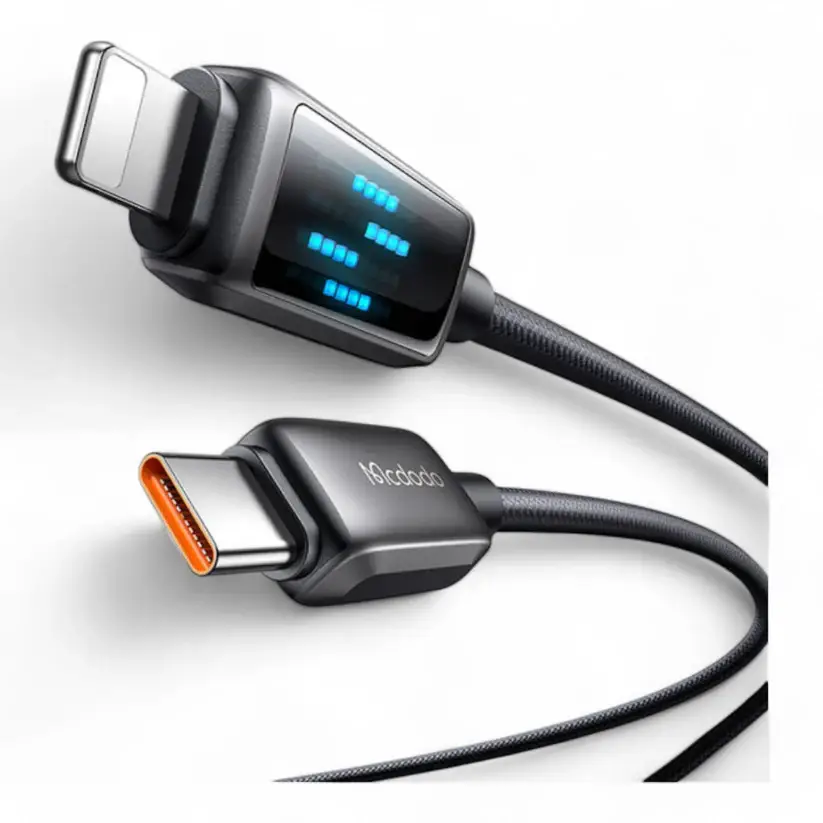 McDodo CA-657 36W Type-C to Lightning Cable with Horizontal LED Display McDodo CA-657 36W Type-C to Lightning Cable with Horizontal LED Display