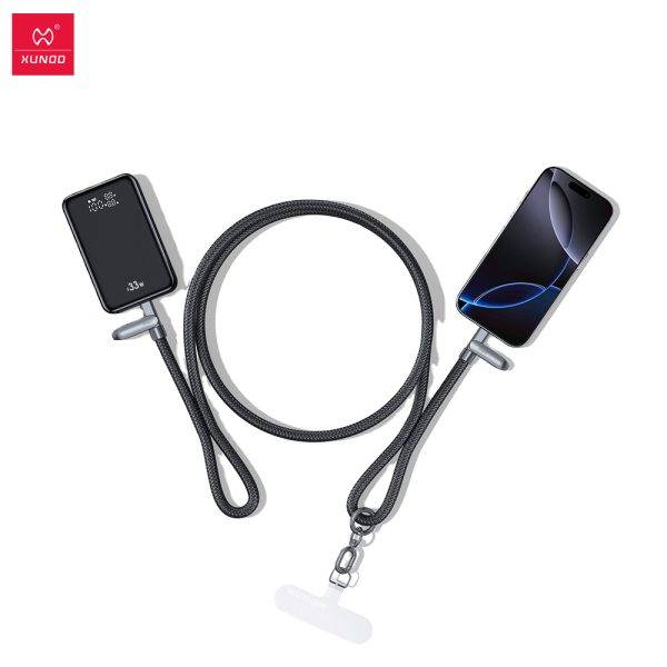 XUNDD XDDC-029 240W Type-C to Type-C Cable with Built-in Crossbody Lanyard