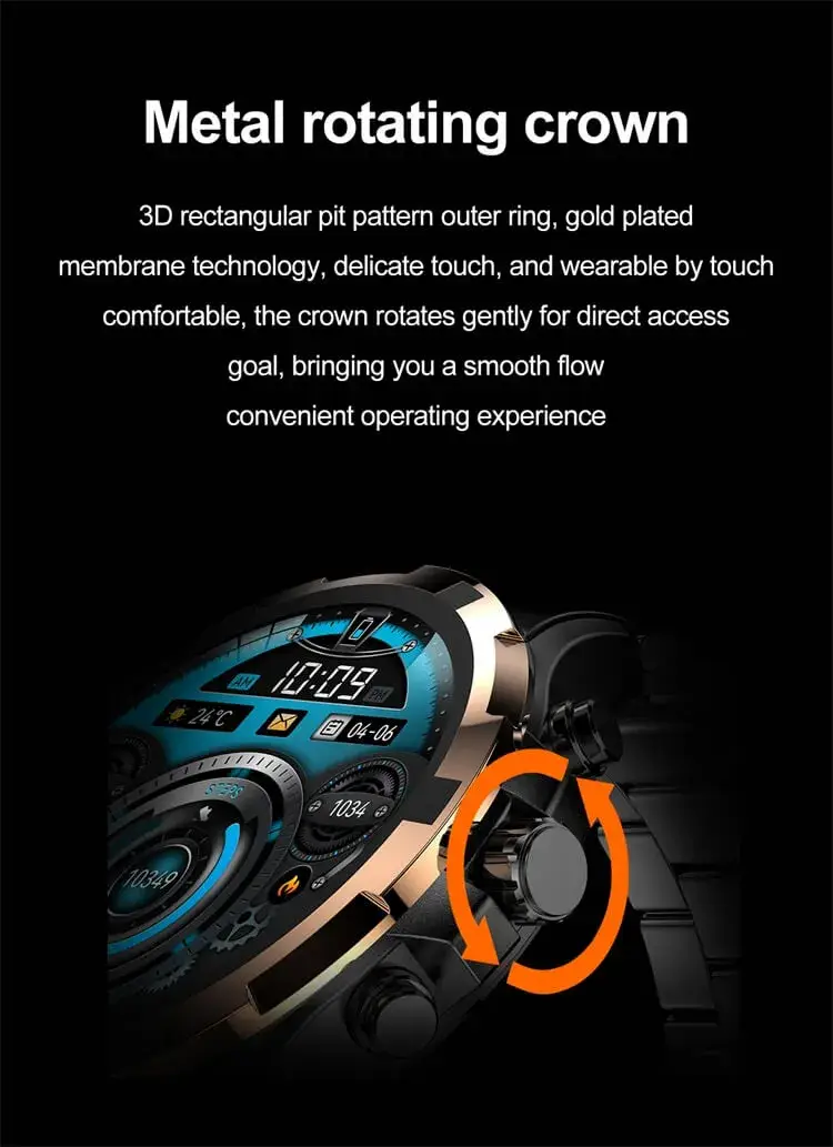 Valdus VS43 Pro AMOLED Bluetooth Calling Smartwatch