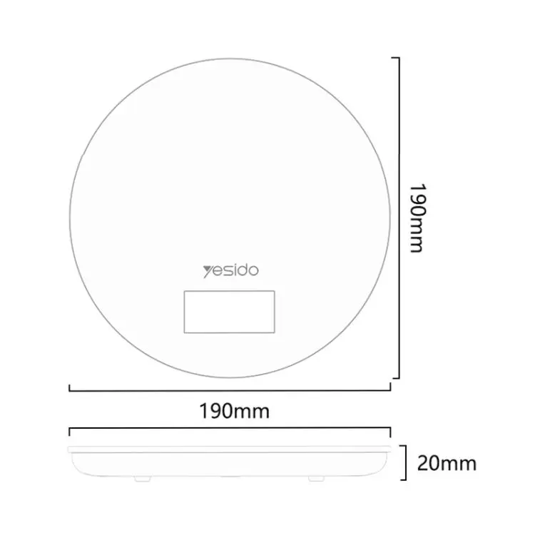 Yesido MG43 Smart Kitchen Electronic Scale