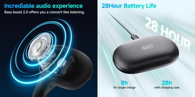 QCY Crossky GTR2 Open-Ear True Wireless Sports Earbuds