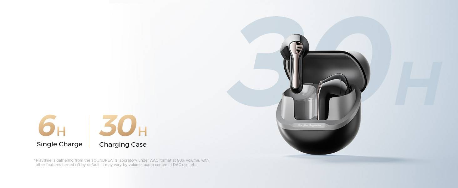 SoundPEATS Air5 Lite Semi-In-Ear True Wireless Earbuds with Hi-Res LDAC Audio