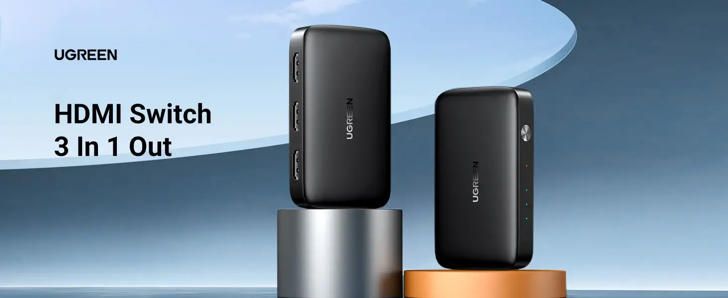 UGREEN CM332 3-in-1 HDMI Switcher 4K @30Hz 80125
