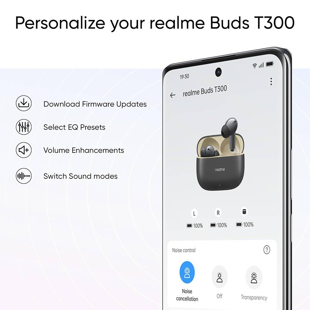 Realme Buds T300 True Wireless ANC Earbuds
