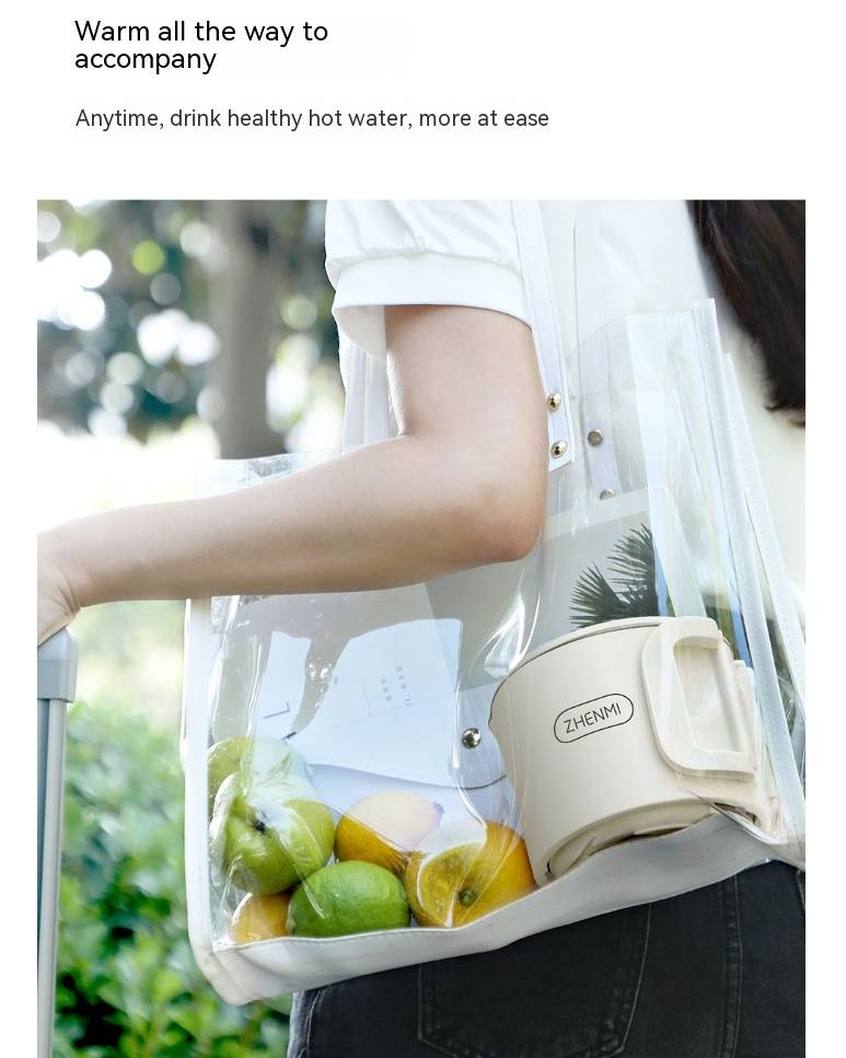 ZHENMI Portable Folding Electric Kettle 800ml Travel & Home Use