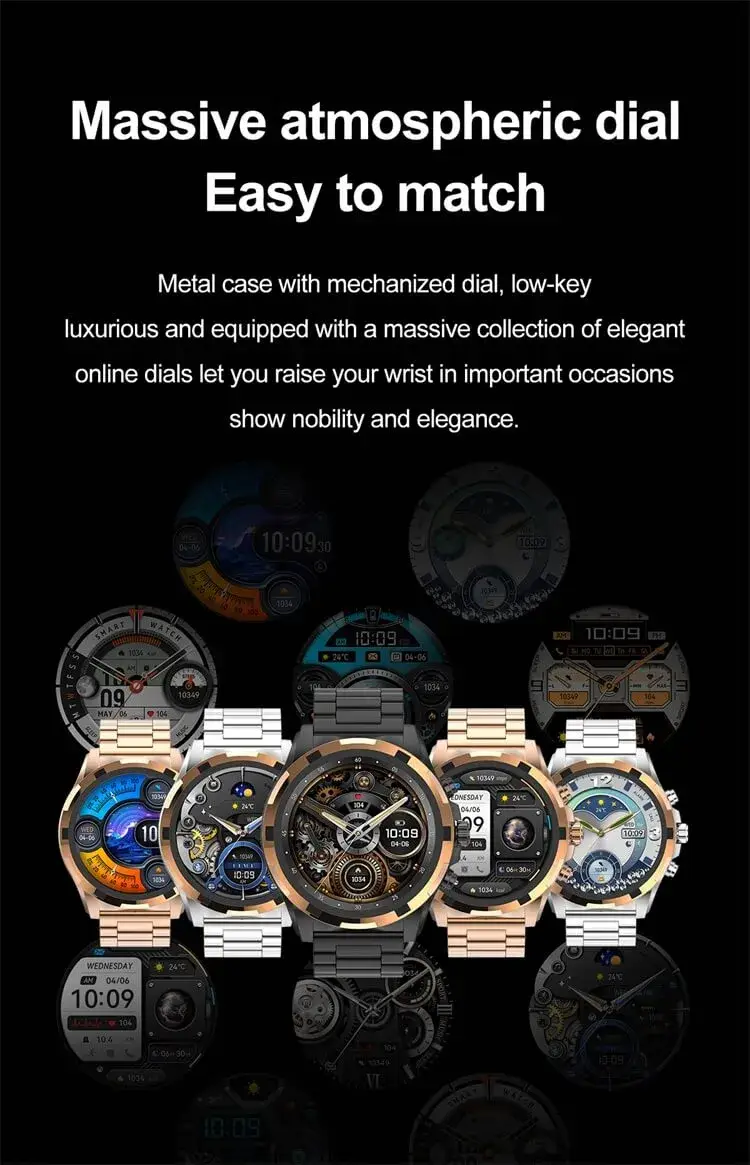 Valdus VS43 Pro AMOLED Bluetooth Calling Smartwatch