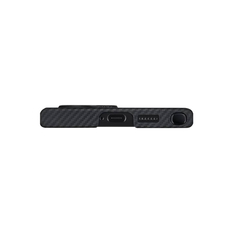 Pitaka MagEZ Case 4 Case-Less Thin Case for Galaxy S24 Ultra -Black/Grey (Twill)