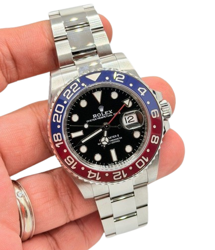Rolex 126710BLRO GMT Master II Pepsi Oyster Pre Owned 08/2021
