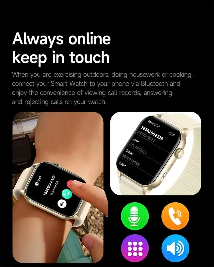 Valdus VS40 Pro AMOLED Smartwatch with Bluetooth Calling & Built-in Flashlight