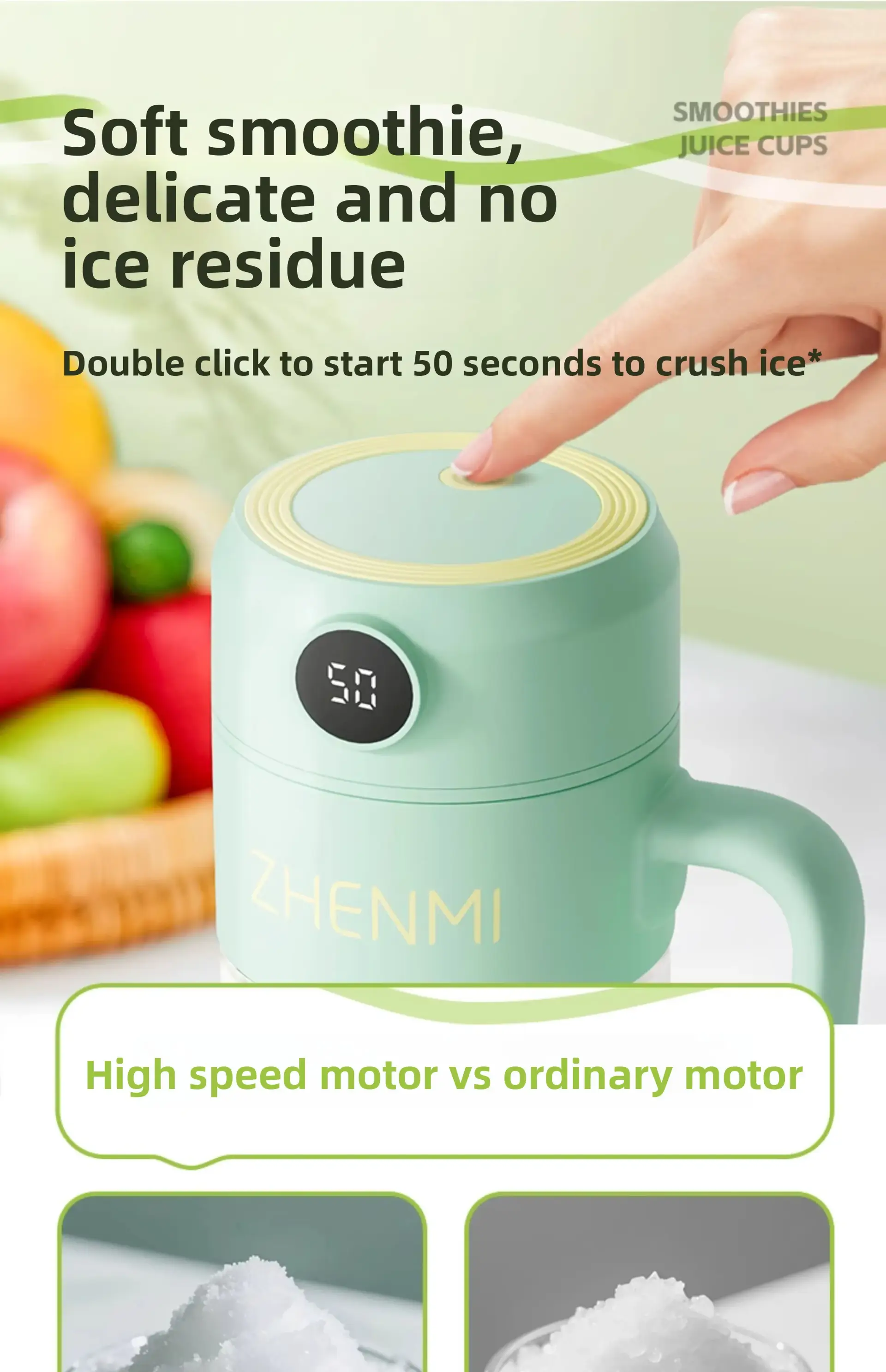 Zhenmi ZMGZ-J25 Portable Juicer Multi-Functional Wireless Mini Juicer