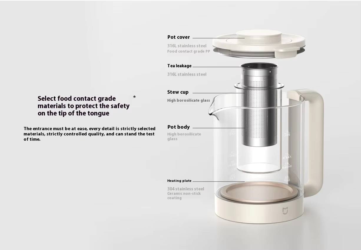 Xiaomi Mijia S2 Multi-Function Health Kettle 800W 304 Stainless Steel