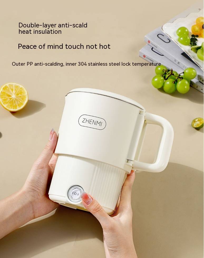 ZHENMI Portable Folding Electric Kettle 800ml Travel & Home Use