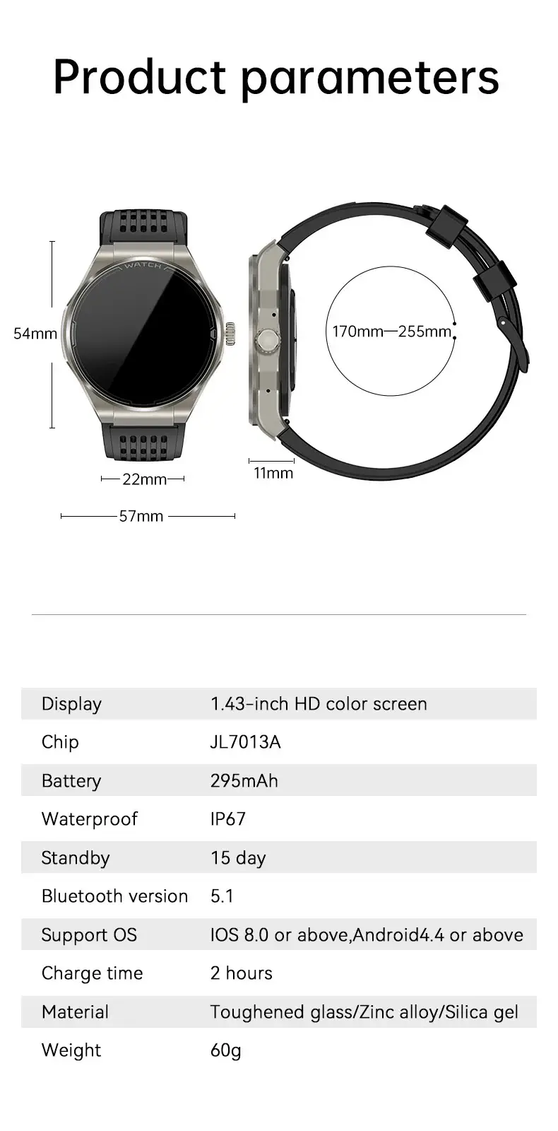 Valdus VE35 Pro AMOLED Bluetooth Calling Smartwatch