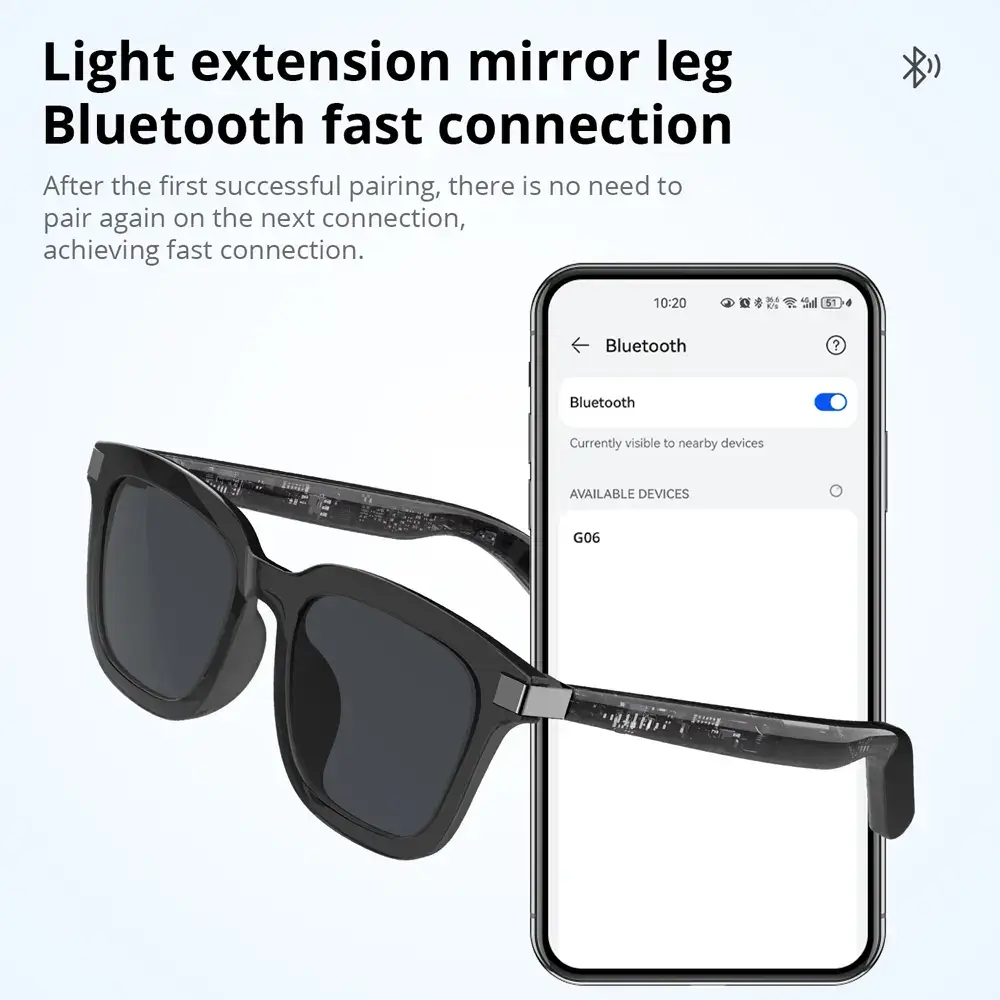Colmi G06 Sunglasses with Bluetooth Earphone (Bone Conduction)