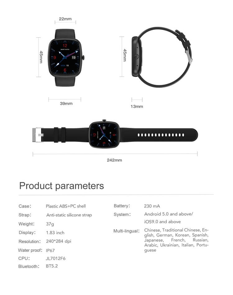 Valdus VS10 Hybrid Fashion Smart Watch