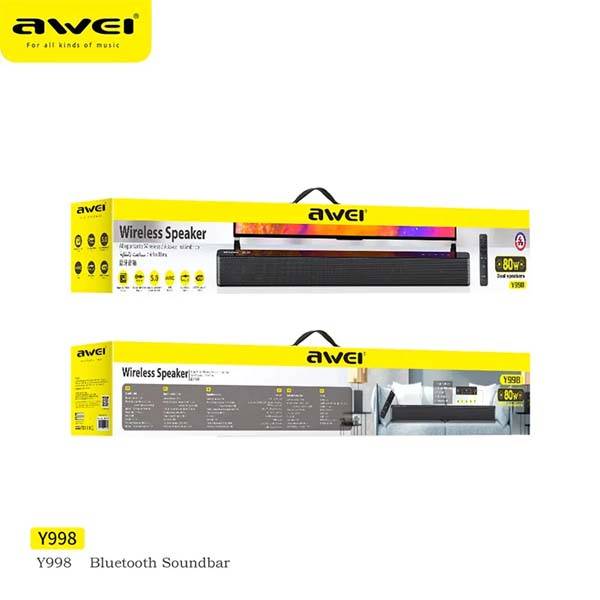 Awei Y998 80W Remote Control Home Soundbar Awei Y998 80W Remote Control Home Soundbar
