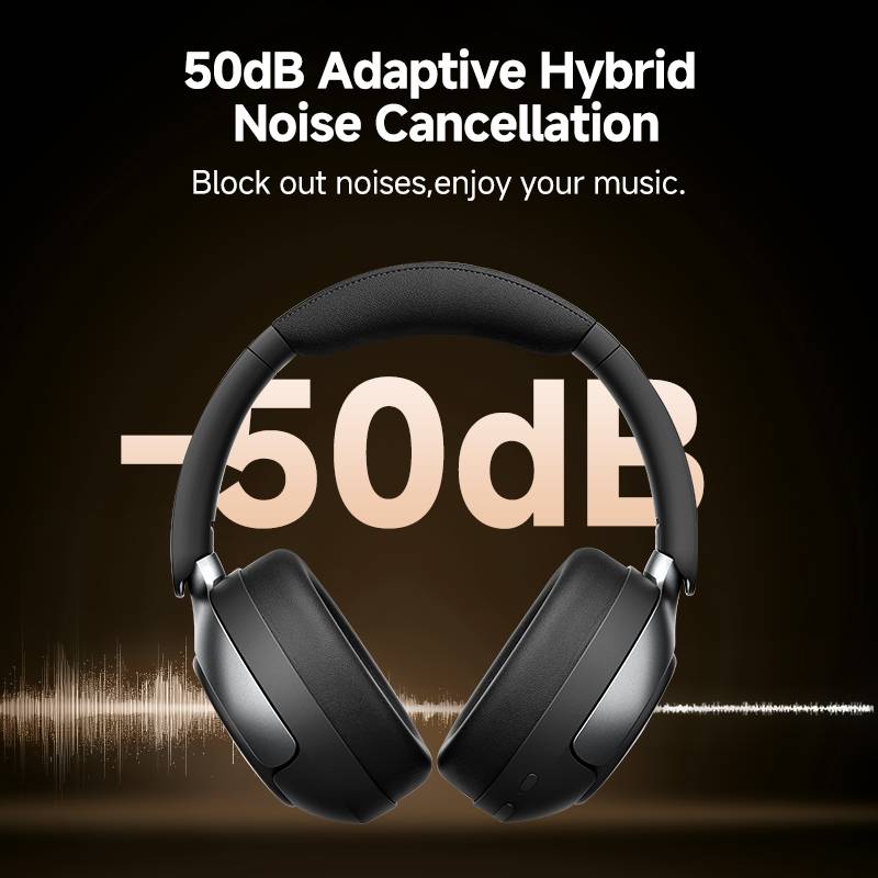 QCY H3 Pro Wireless Over-Ear Headphones with Active Noise Cancellation