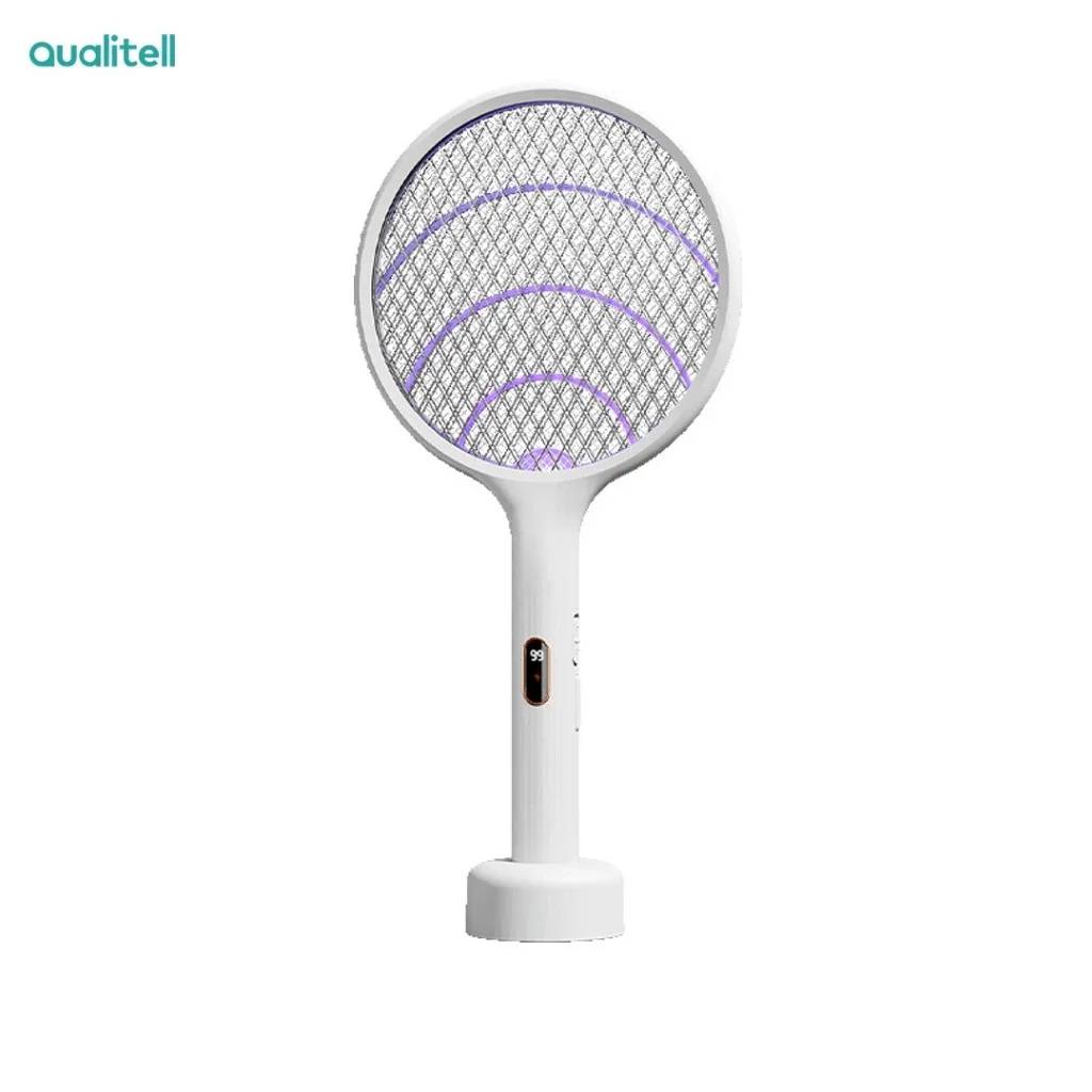 Qualitell E3 3-in-1 Electric Mosquito Swatter UV Trap Rechargeable Digital Display