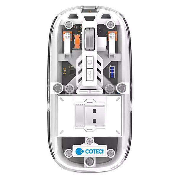 COTECi 84015-GY Transparent Wireless Bluetooth  Mouse 