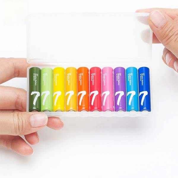 Xiaomi ZMI Zi7 AAA Alkaline Batteries Rainbow Design 10 Pack