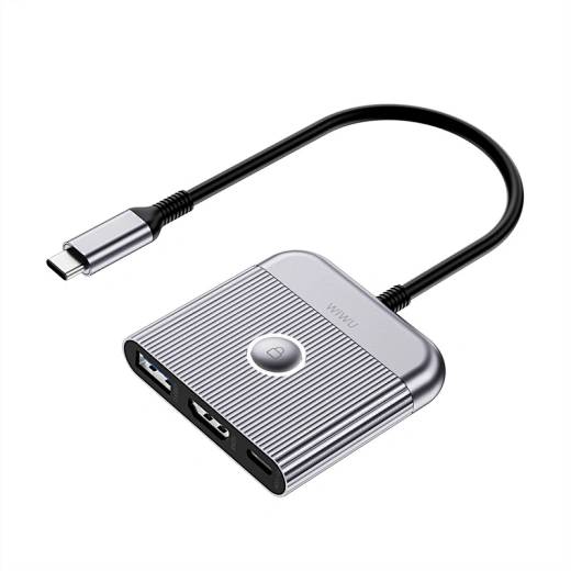 WiWU HB002 3-in-1 Travel USB-C Hub and Docking Station
