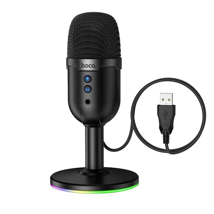 hoco L25 Bright USB-A Port RGB Desktop Microphone