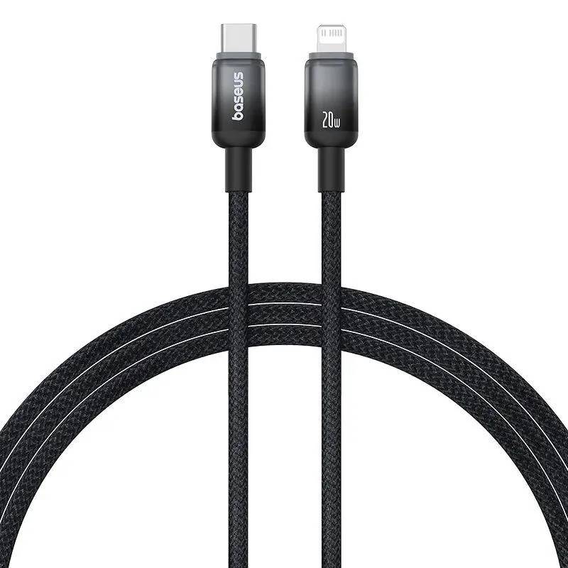 Baseus Discolor Series 20W PD Type-C to Lightning Cable 1M Black