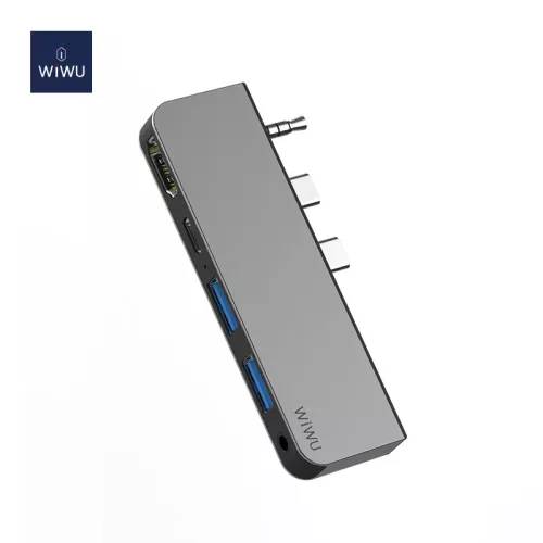 WiWU Alpha M X Pro 5-in-1 Laptop Adapter Dongle WiWU Alpha M X Pro 5-in-1 Laptop Adapter Dongle
