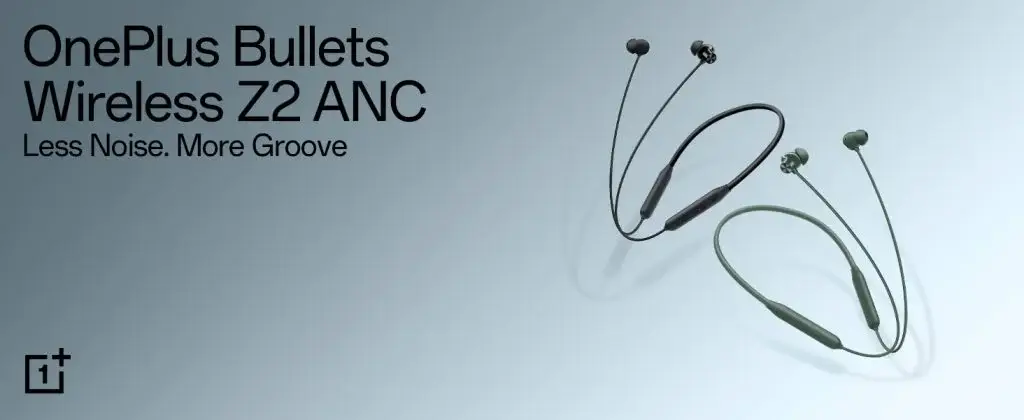 OnePlus Bullets Wireless Z2 ANC In-Ear Earphones with 45dB Hybrid Noise Cancellation