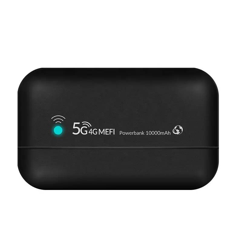 4G Pocket Wi-Fi Router with Built-in 10,000mAh Power Bank