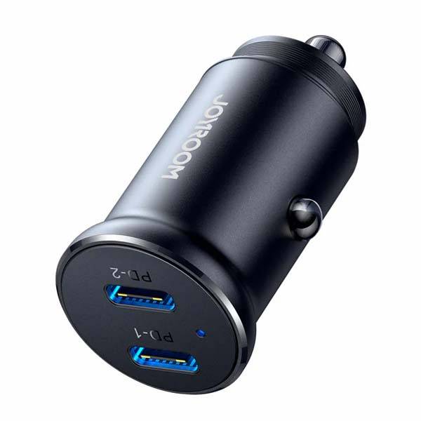 JOYROOM JR-CCN06 30W 2-Port Mini Metal Car Charger