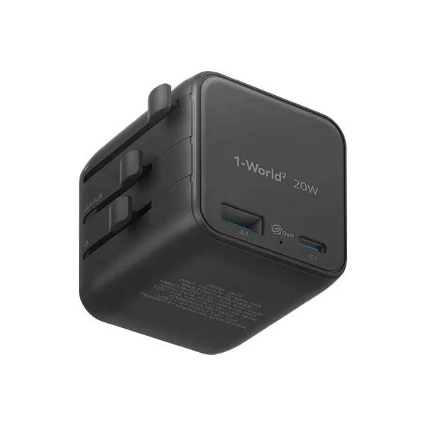 Momax UA29 1-World² 20W Universal 2-Port USB Travel Adapter Momax UA29 1-World² 20W Universal 2-Port USB Travel Adapter