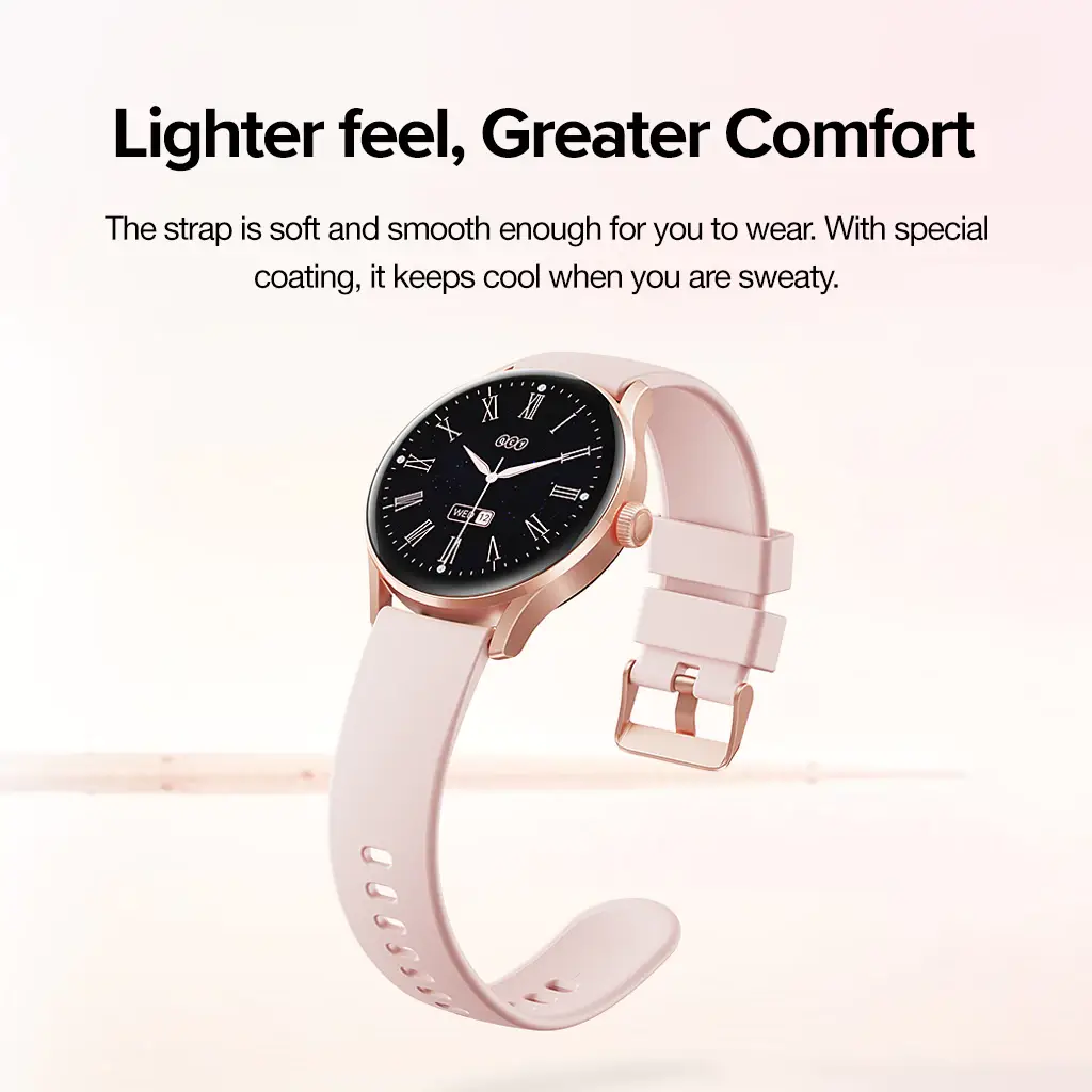 QCY Elite Smartwatch with AMOLED Display and Bluetooth Calling