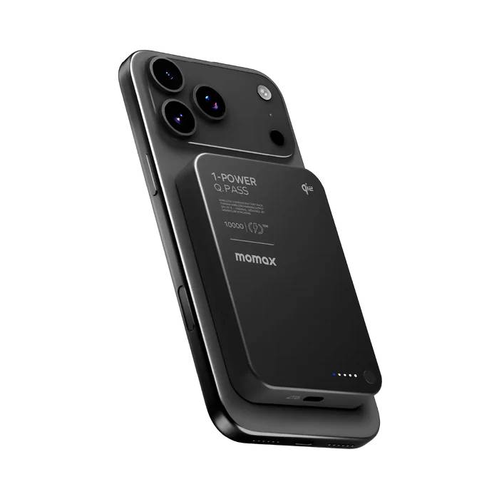 MOMAX 1-Power Q.Pass 10,000mAh Qi2 Magnetic Wireless Power Bank MOMAX 1-Power Q.Pass 10,000mAh Qi2 Magnetic Wireless Power Bank