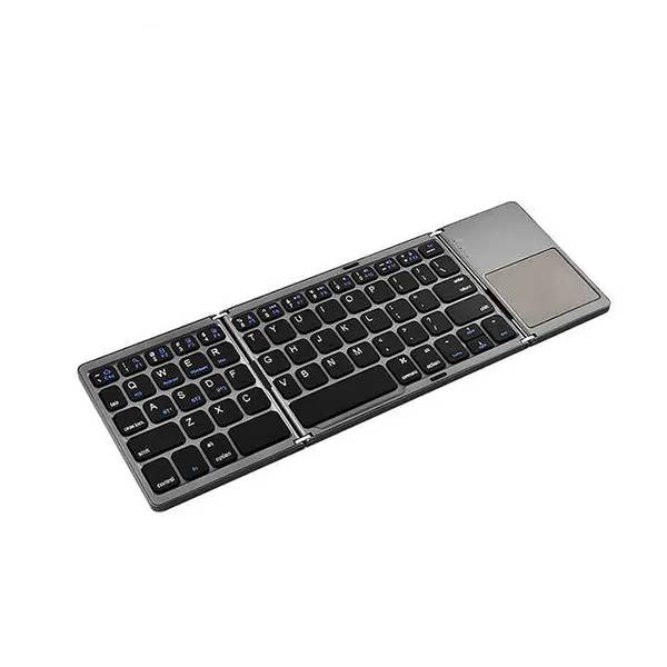 COTECi OF-033 Ultra-Thin 63-Key Tri-Fold Wireless Keyboard with Built-in Touchpad COTECi OF-033 Ultra-Thin 63-Key Tri-Fold Wireless Keyboard with Built-in Touchpad