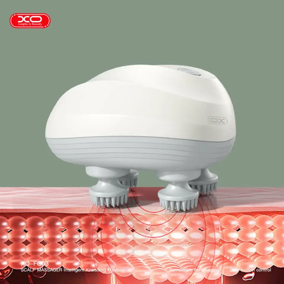 XO FG03 Intelligent Head Scalp Massager with 3 Adjustable Gears