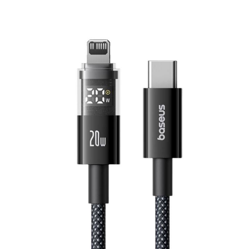 Baseus CB000157 20W PD Fast Charging Type-C to Lightning Data Cable with LED Display 1m Baseus CB000157 20W PD Fast Charging Type-C to Lightning Data Cable with LED Display 1m