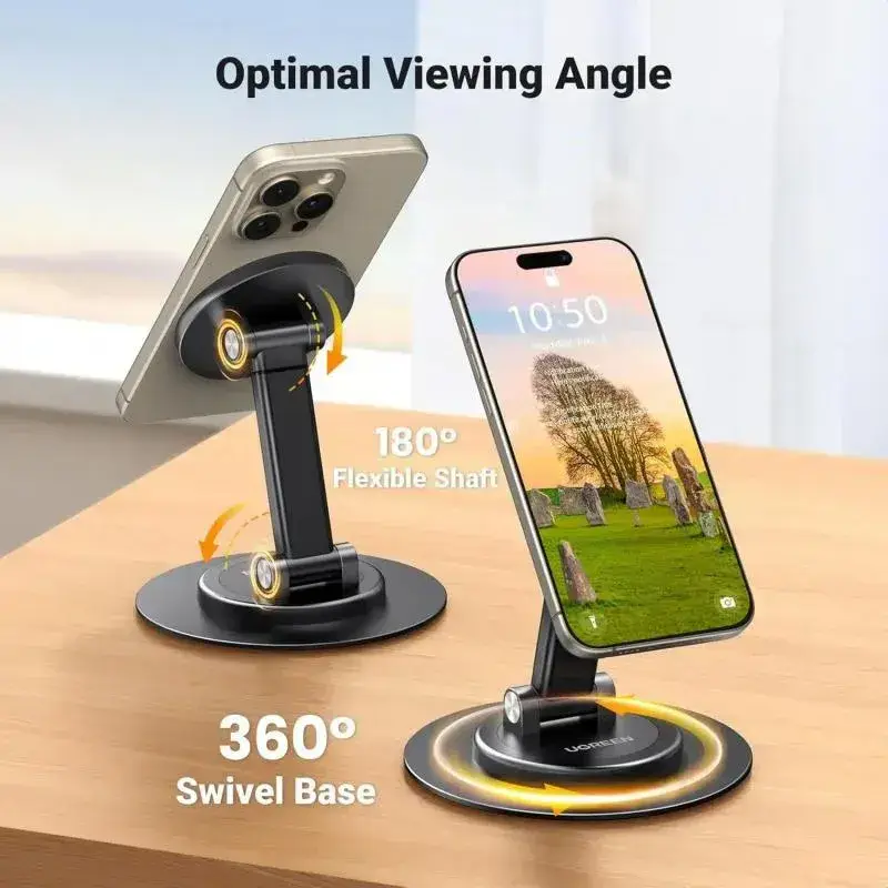 UGREEN LP862 Magnetic Desktop Phone Stand with 360° Rotation 45376