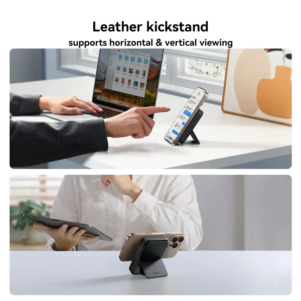 Joyroom JR-PBM11 10000mAh QI2 22.5W Magnetic Wireless Power Bank with Foldable Holder