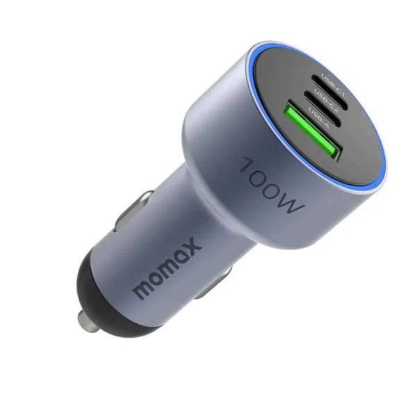 Momax UC17 MoVe 100W Triple-Port Fast Car Charger Momax UC17 MoVe 100W Triple-Port Fast Car Charger