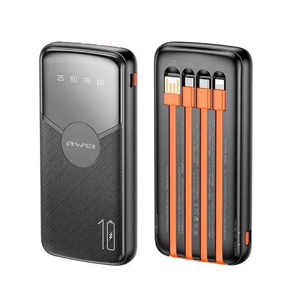 Awei P67K 10000mAh Multi-Port Fast Charging Power Bank