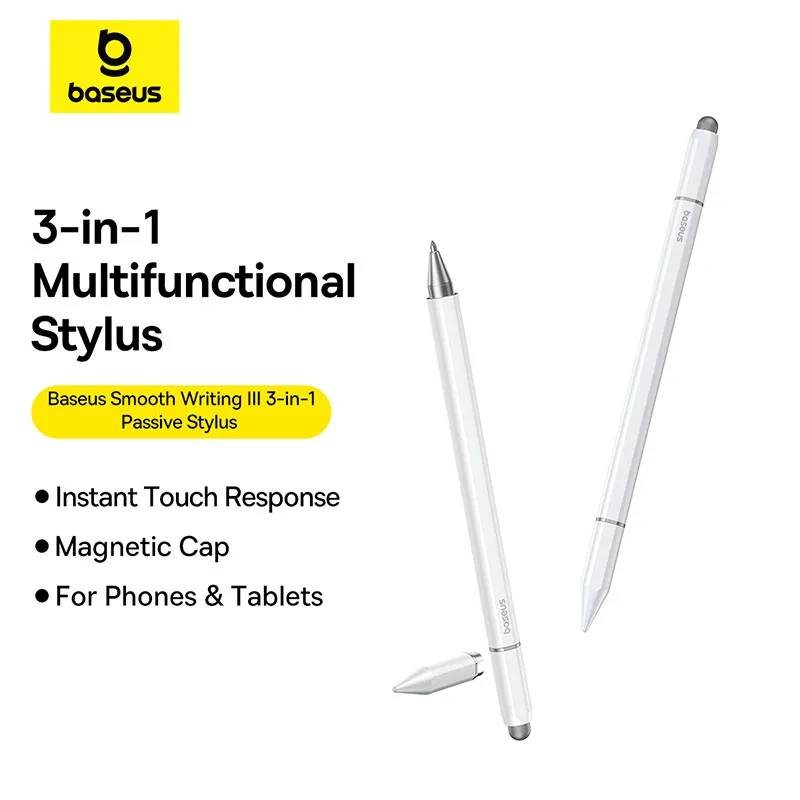 Baseus Smooth Writing III 3-in-1 Passive Non-Magnetic Stylus Pen Baseus Smooth Writing III 3-in-1 Passive Non-Magnetic Stylus Pen