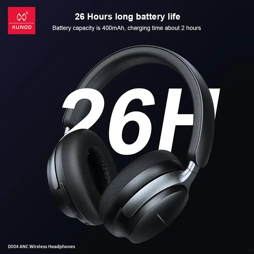 XUNDD D004 ANC Wireless Over-Ear Headphones