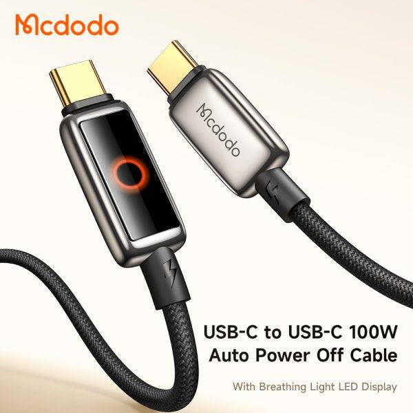 McDodo CA-6680 100W USB-C to USB-C Auto Power-Off Charging Cable