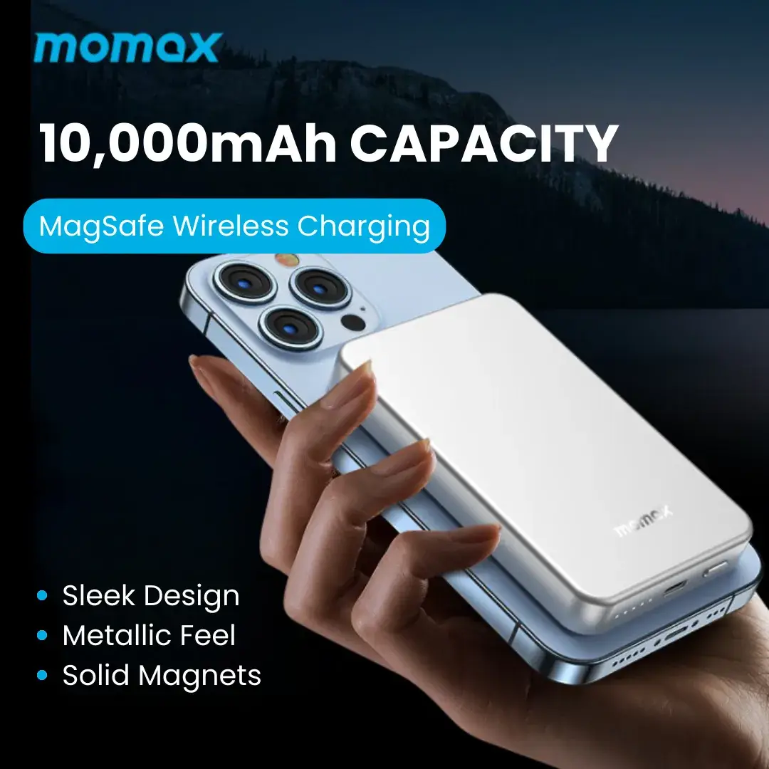 Momax Q.MAG POWER 7 10000mAh Magnetic Wireless Battery Pack (IP107)