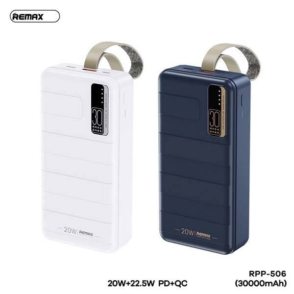 Remax RPP-506 30,000mAh Power Bank 20W & 22.5W PD/QC Fast Charging