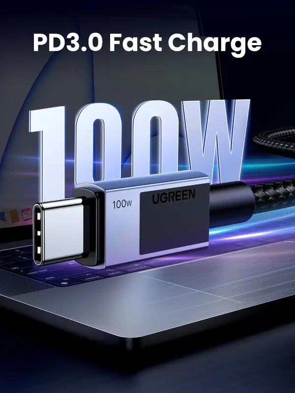 UGREEN L512 2M USB-C to USB-C 100W Fast Charging Cable (45064)