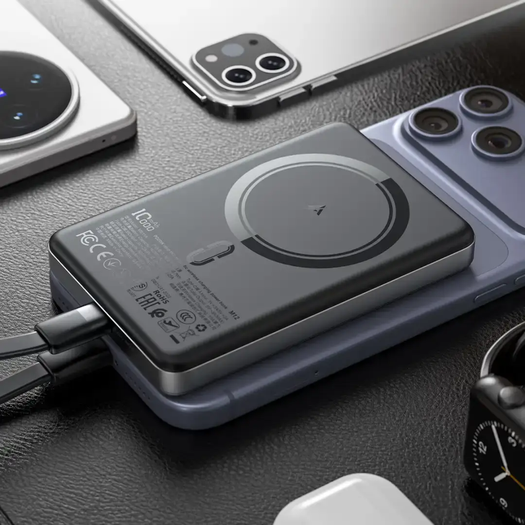 ACEFAST M12 PD20W 10000mAh Slim Magnetic Wireless Power Bank
