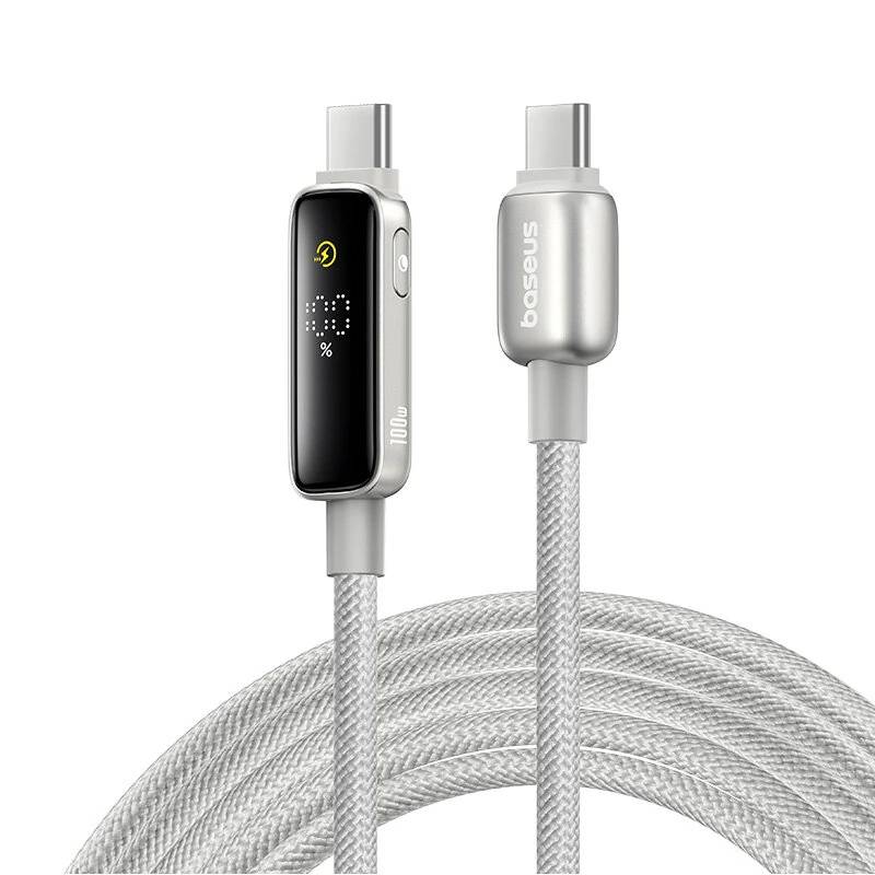 Baseus Vipow 100W USB-C to USB-C Fast Charging Cable with Built-in Dynamic Display