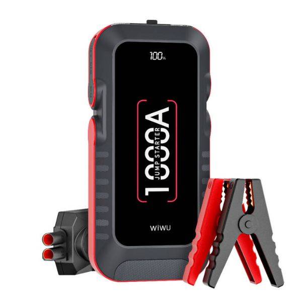 WiWU WI-JS001 1000A 12V Car Jump Starter with Power Inverter & Dual USB Ports